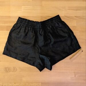 Reformation Mila linen short black NWT